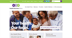 Desktop Screenshot of healthpartnersplans.com