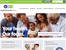 Tablet Screenshot of healthpartnersplans.com